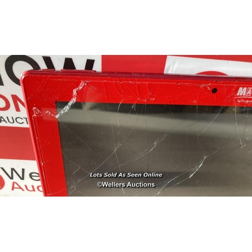 3979 - MATT 85 ANDROID TABLET / MODEL MATT85H / MAC 50A1320B4386 / RED / SCREEN DAMAGED