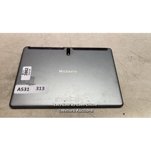 3982 - TABLET: MEBERRY / MODEL M7/ FCC ID: 2AXPP -M6 /  GREY / SCREEN AND BACK DAMAGE