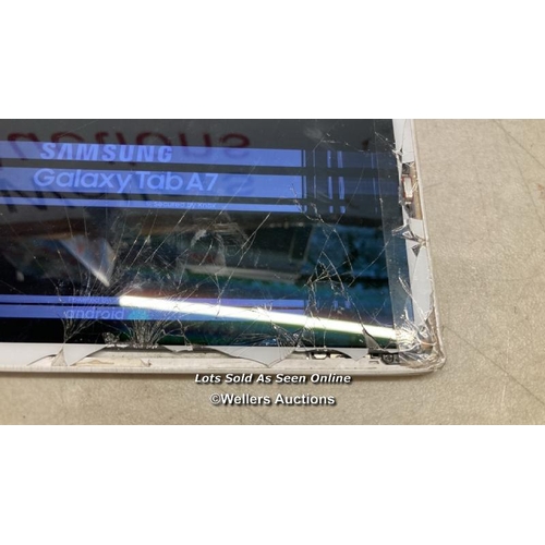 3983 - SAMSUNG TABLET / MODEL SM-T500/ SN: R9TR50F1RLJ - SCREEN AND BACK DAMAGED