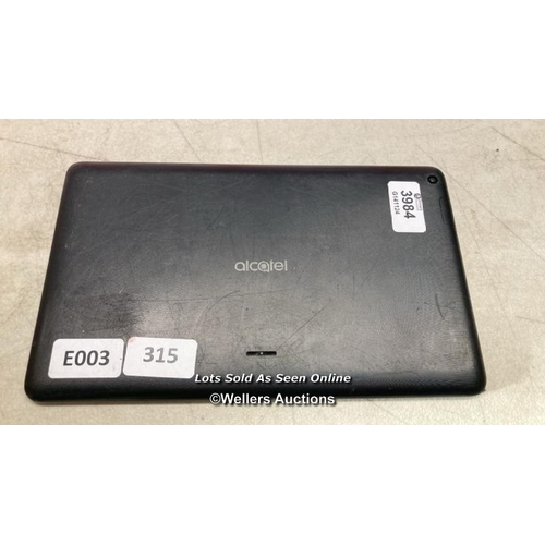 3984 - TABLET: ALCATEL - BLACK