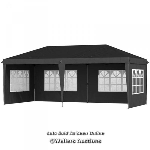 4093 - OUTSUNNY 3 X 6M POP-UP GAZEBO, WITH REMOVABLE WALLS / SEE IMAGES FOR CONDITION / APPEARS TO BE EITHE... 