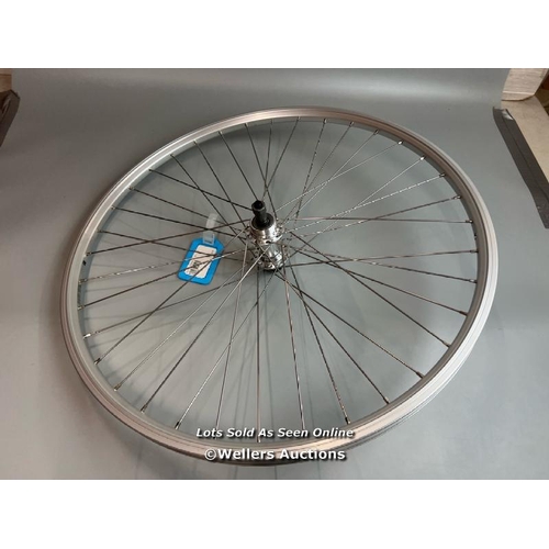 62 - M PART WHEELS M:W R QR135/DW26/FW/PG 36H/ SR SILVER 26 INCHES 135MM WHEEL / SEE IMAGES FOR CONDITION... 