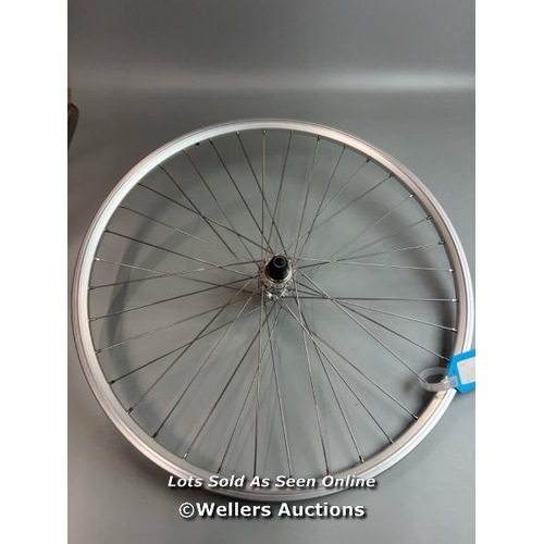 62 - M PART WHEELS M:W R QR135/DW26/FW/PG 36H/ SR SILVER 26 INCHES 135MM WHEEL / SEE IMAGES FOR CONDITION... 