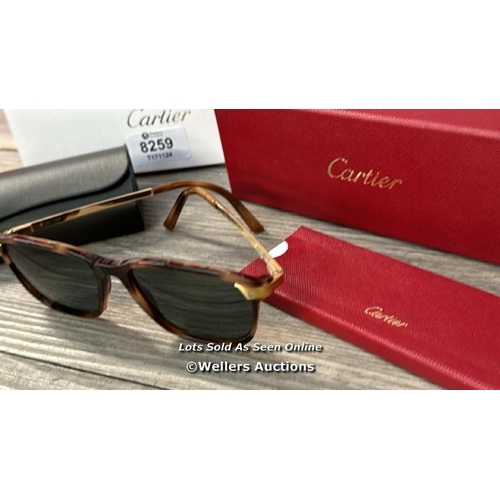 8259 - CARTIER CT0075S HAVANA GOLD SUNGLASSES / APPEARS NEW (EX-DISPLAY) / SEE IMAGES FOR CONDITION / G17 [... 