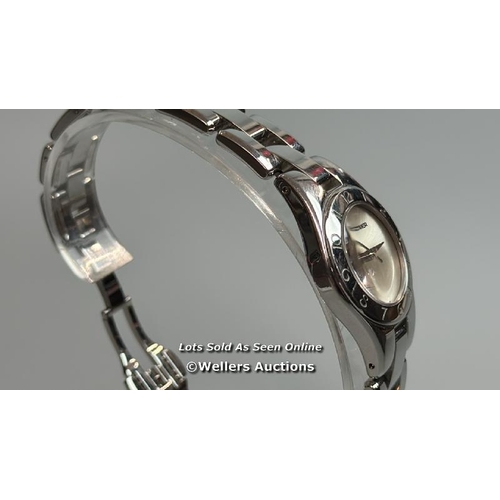 8264 - BAUME & MERCIER LINEA SILVER DIAL STAINLESS STEEL WATCH 10138 MOA10138 LADIES WATCH STAINLESS STEEL ... 