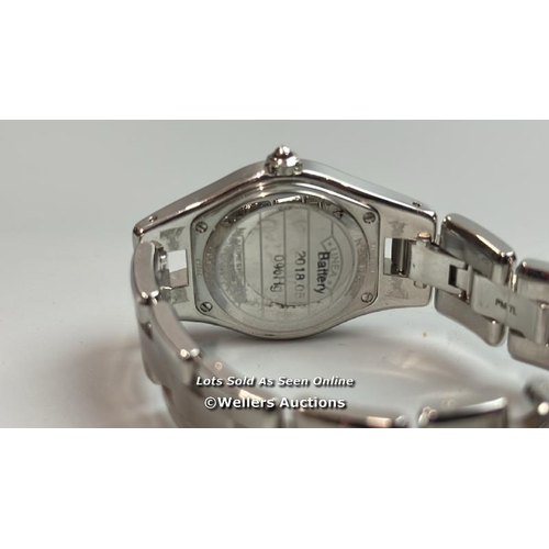 8264 - BAUME & MERCIER LINEA SILVER DIAL STAINLESS STEEL WATCH 10138 MOA10138 LADIES WATCH STAINLESS STEEL ... 