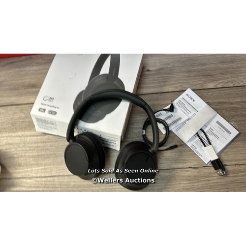 8270 - SONY WHCH720NB NOISE CANCELLING OVEREAR HEADPHONES / MINIMAL SIGNS OF USE / CONNECTS AND PLAYS MUSIC... 