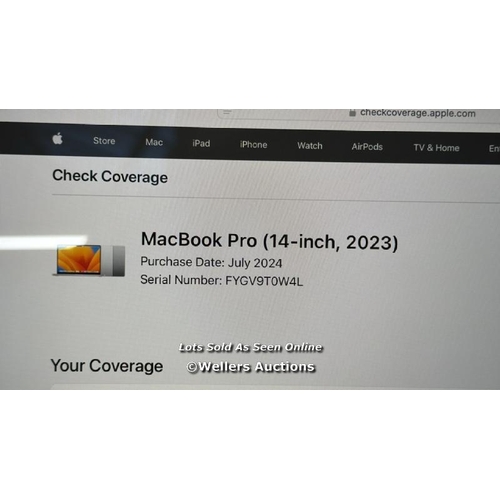 8287 - APPLE MACBOOK PRO / APPLE M2 PRO CHIP 12-CORE CPU / 19-CORE GPU / 16GB RAM / 1TB SSD / 14 INCH IN SI... 