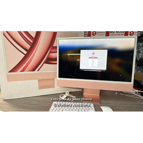 8292 - APPLE IMAC 2023 / APPLE M3 CHIP / 8-CORE CPU / 10-CORE GPU / 8GB RAM / 512GB SSD / 24 INCH / PINK / ... 