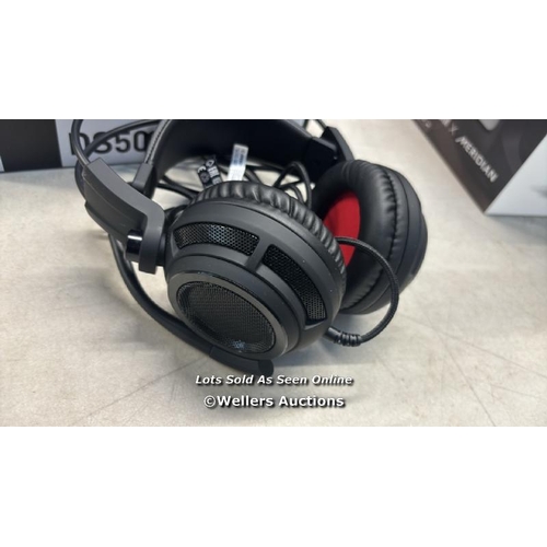 8298 - MSI S37-2100911-SV1 GAMING HEADSET / APPEARS NEW, OPEN BOX / POWERS UP & CONNECTS TO BLUETOOTH / SEE... 