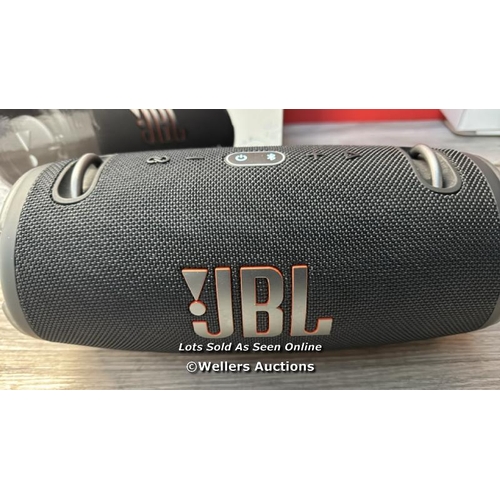 8299 - JBL XTREME 3 WIRELESS     / APPEARS NEW, OPEN BOX / POWERS UP & CONNECTS TO BLUETOOTH / SEE IMAGE FO... 