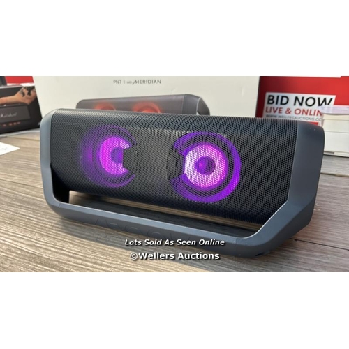 8303 - LG PN7 PORTABLE WIRELESS SPEAKER / APPEARS NEW, OPEN BOX / POWERS UP & CONNECTS TO BLUETOOTH / SEE I... 