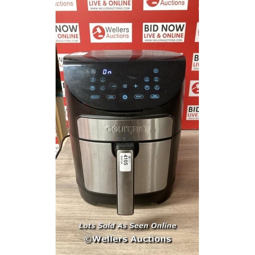 4105 - GOURMIA 6.7L DIGITIAL AIR FRYER / POWERS UP / SIGNS OF USE / B4