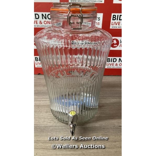 4107 - KILNER DRINK DISPENSER 8L / NEW IN OPEN BOX / B4