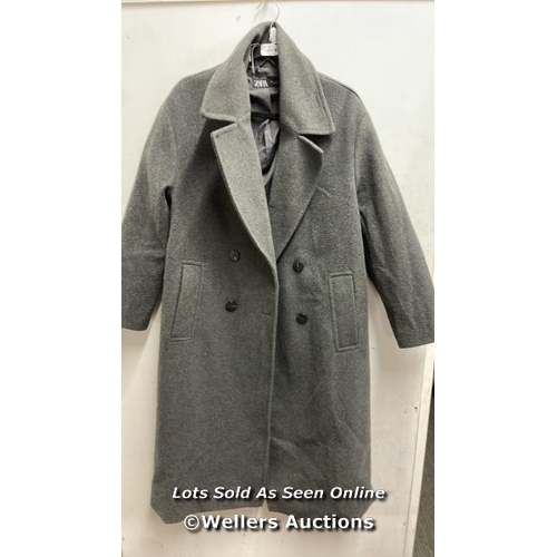 4896 - PRE OWNED COAT ZARA SIZE SMALL - GREY