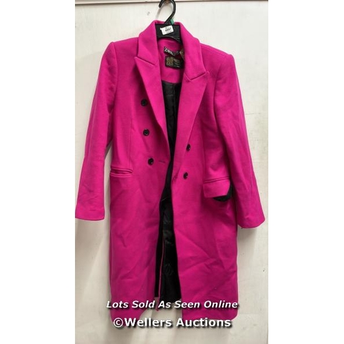 4897 - PRE OWNED COAT  ZARA SIZE M - PINK