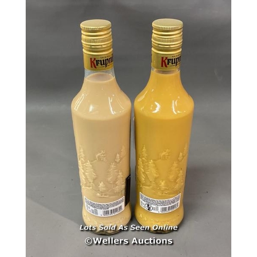 9503 - DRINKS X2 INC. ORIGINAL KRUPNIK CAPPUCCIO LIQUEUR 500ML 16% VOL +  KRUPNIK STONY KARMEL 500ML 16%