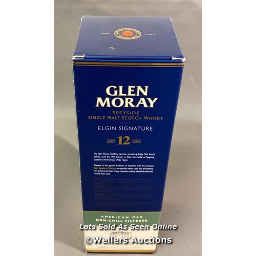 9518 - GLEN MORAY SINGLE MALT SCOTCH WHISKY ELGIN SIGNATURE AGED 12 YEARS 1L 48% VOL