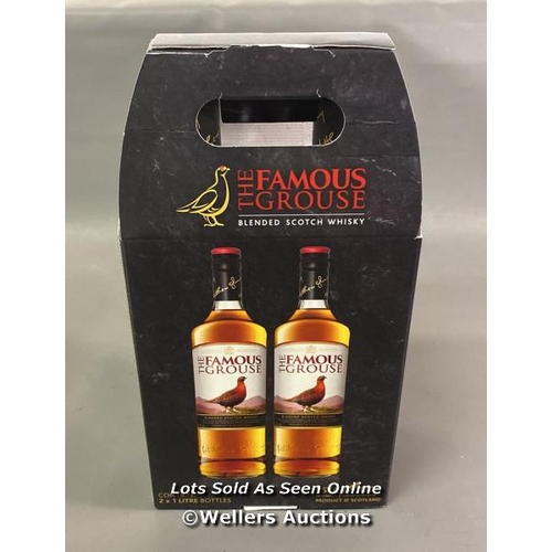 9519 - THE FAMOUS GROUSE BLENDED SCOTCH WHISKY BOX INC. X 2 BOTTLES X1L 40% - PRODUCT OF SCOTLAND