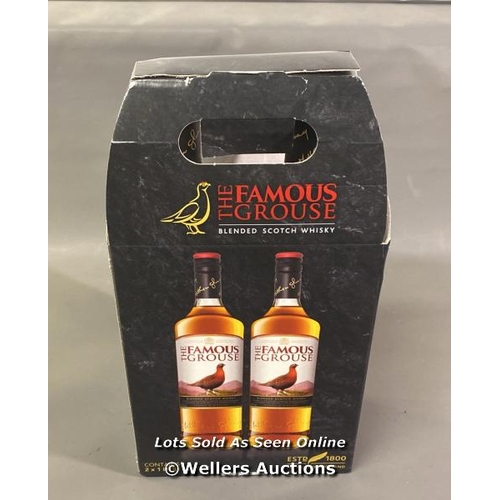 9521 - THE FAMOUS GROUSE BLENDED SCOTCH WHISKY BOX INC. 2X 1 LITRE BOTTLES 1L 40% - PRODUCT OF SCOTLAND