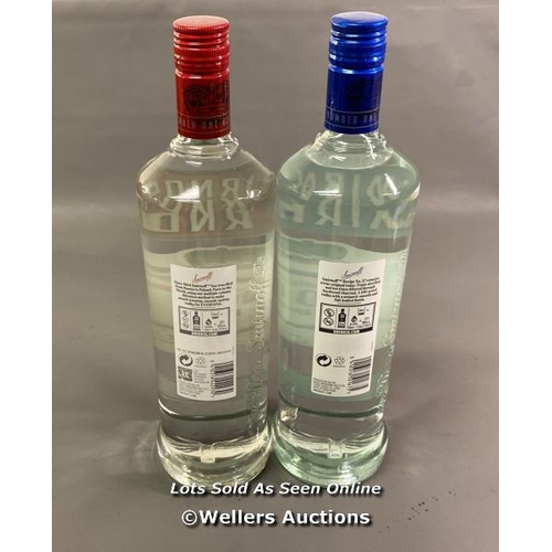 9539 - SMIRNOFF VODKA X2 BOTTLES INC. RECIPE NO21  1L 37.5% + 100 RECIPE NO57 1L 50%