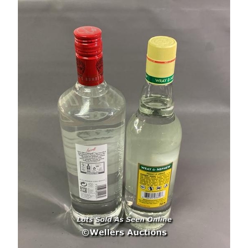 9540 - DRINKS X2 INC. SMIRNOFF RECIPE 21 + WRAY& NEPHEW WHITE OVERPROOF RUM 750ML 63%VOL