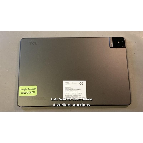 9546 - TCL TABLET / 8492A / SN: 3CEF423F5CAE437 / GOOGLE UNLOCKED - GREY