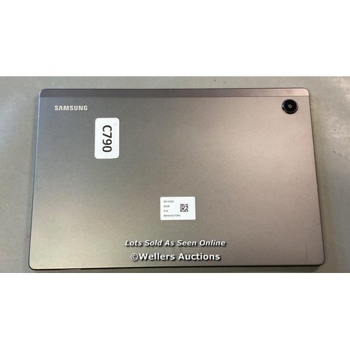 9556 - SAMSUNG TABLET / SM-X200 / 32GB / SN: R8YW10CTSPN/ GOOGLE LOCKED / GREY