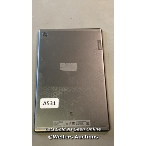 9558 - LENOVO TABLET / TB-X606F / SN:HA1B4FRK(62) / GOOGLE LOCKED / GREY