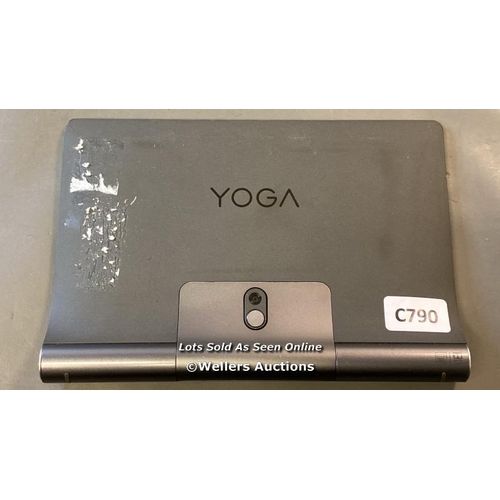 9561 - LENOVO YOGA TABLET / LENOVO YT-X705F / SN: HA1AS7KB (64) / GOOGLE LOCKED / GREY