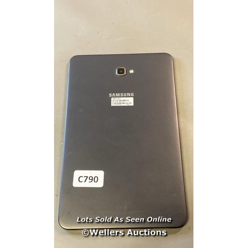 9569 - SAMSUNG TABLET / SM-T585 / 32GB / IMEI 353685/10/848754/8 - GOOGLE LOCKED- GREY