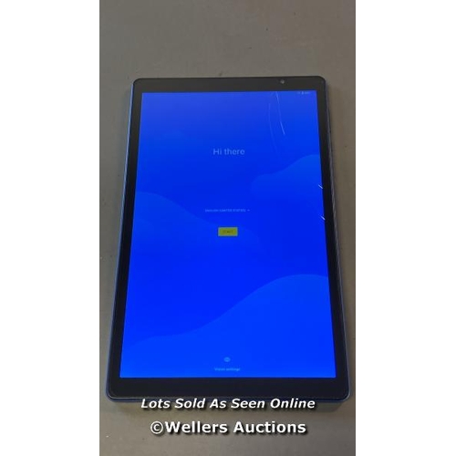 9574 - WETAP TABLET / M10 / GOOGLE LOCKED / BLUE - SCREEN / SCREEN DAMAGED