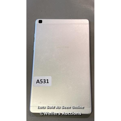 9590 - SAMSUNG TABLET / SM- T290 / SN: R9WN91VRVNJ / GOOGLE LOCKED / SILVER