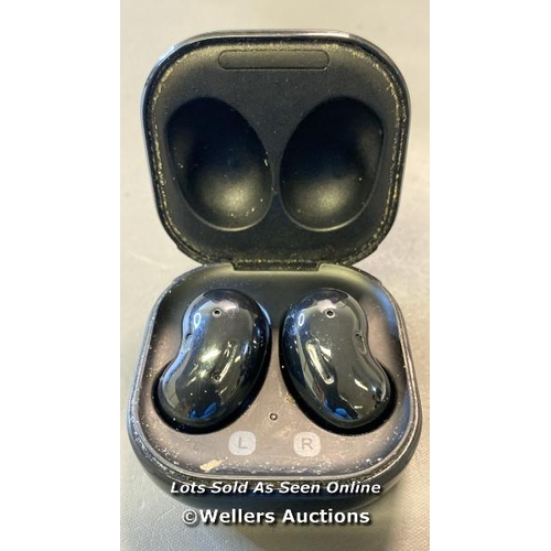 9686 - SAMSUNG EARBUDS WITH CHARGE CASE - BLACK