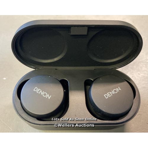 9691 - DENON EARBUDS WITH CHARGE CASE / AH-C10PL / SN: 007-AM0067