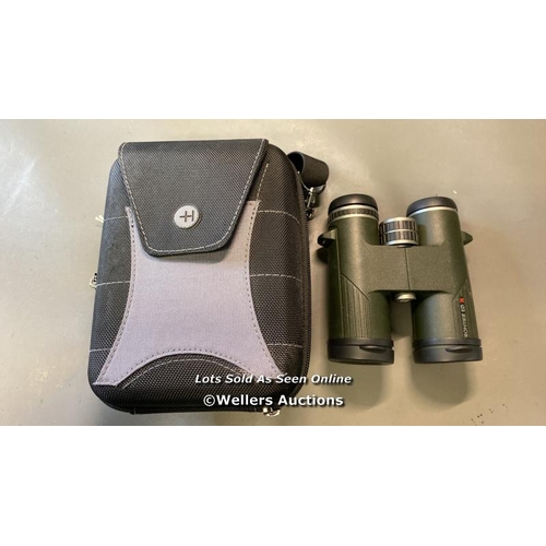 9699 - HAWKE FRONTIER ED X WATERPROOF 10X42 BINOCULARS / SN: 381904205 WITH CASE