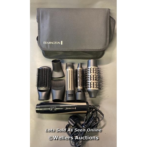 9722 - PRE OWNED REMINGTON BLOW DRY & STYLE CARING 1200W AIRSTYLER AS7700 WITH CASE