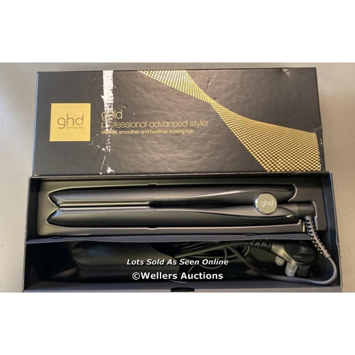 9723 - BRAND NEW GHD GOLD PROFESSIONAL ADVANCED STYLER