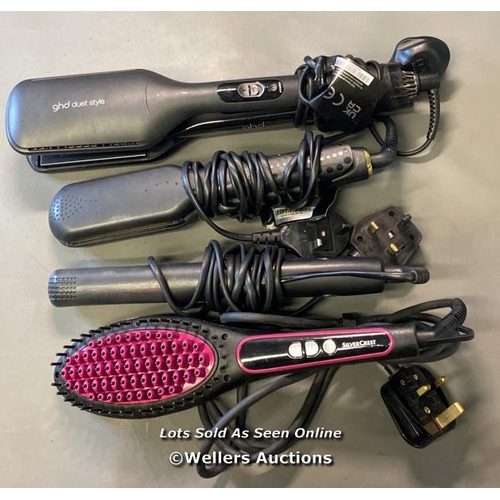 9727 - HAIR STRAIGHTENERS X4 INC. GHD SS5.0, GHD 4.2B, GHD DUET STYLE 2IN 1 HOT AIR STYLER  MODEL S10201, S... 