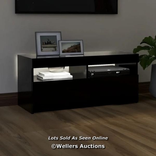 28 - RRP: 63.99 - IVY BRONX MADLINE IVY BRONX TV CABINET WITH LED LIGHTS 90X35X40 CM / COLOUR: BLACK / 1 ... 