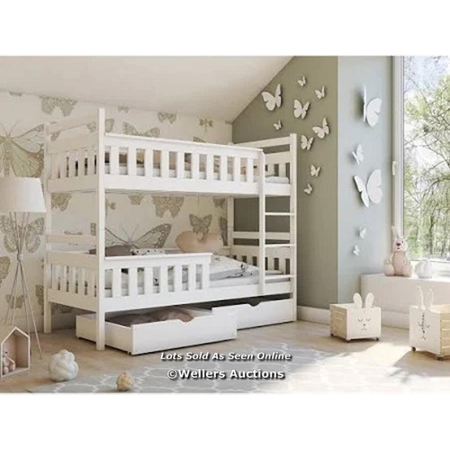 5 - RRP: 459.99 - HARRIET BEE BRIDGEGATE SINGLE BUNK BED / COLOUR (BED FRAME): OAK / 4 BOXES / SEE IMAGE... 