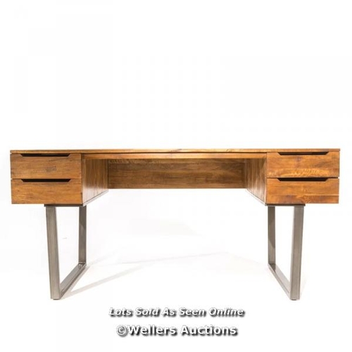 54 - RRP: 609.99 - WILLISTON FORGE HARLESS DESK / 78CM H X 160CM W X 75CM D / 