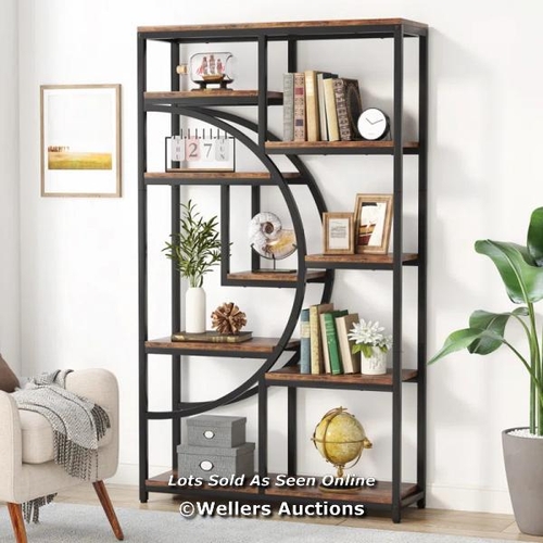 61 - RRP: 152.99 - WILLISTON FORGE ALBERICO BOOKCASE / COLOUR: BLACK/BROWN / 1 BOX / SEE IMAGE FOR ACCESS... 