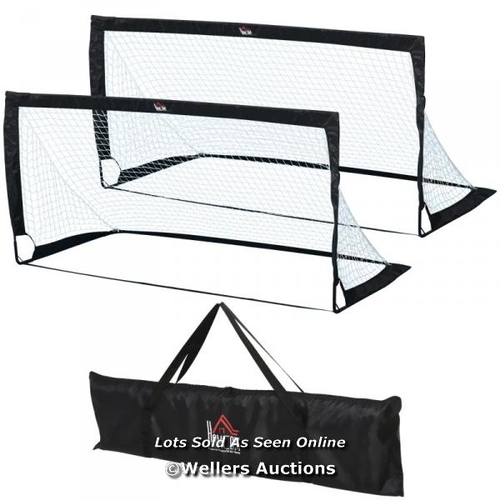 8004 - RRP: �39.99 - 2 IN 1 FOOTBALL GOAL BLACK / SEE IMAGE FOR ACCESSORIES, CONTENTS & CONDITION / BD [COL... 