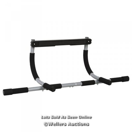 8009 - RRP: �39.99 - STEEL HOIRZONTAL HOME DOOR FRAME PULL UPS BAR / SEE IMAGE FOR ACCESSORIES, CONTENTS & ... 