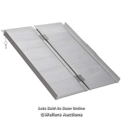 8012 - RRP: �109.99 - FOLDING ALUMINUM RAMP / SEE IMAGE FOR ACCESSORIES, CONTENTS & CONDITION / BD [COLLECT... 