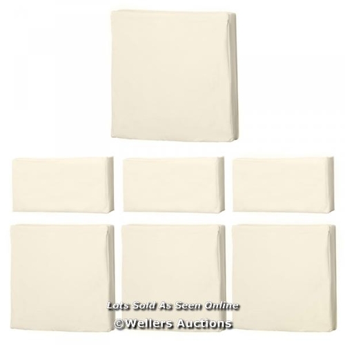 8015 - RRP: �69.99 - OUTSUNNY RATTAN FURNITURE CUSHION COVER REPLACEMENT SET 7 PIECE CREAM / SEE IMAGE FOR ... 