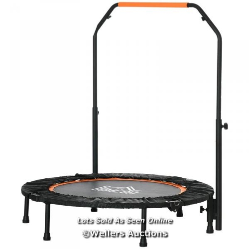 8016 - RRP: �79.99 - 40 INCH FOLDABLE MINI TRAMPOLINE REBOUNDER FOR ADULTS / SEE IMAGE FOR ACCESSORIES, CON... 