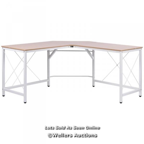 8035 - RRP: �109.99 - L-SHAPRE CORNER DESK COMPUTER DESK TABLE FOR HOME OFFICE / SEE IMAGE FOR ACCESSORIES,... 