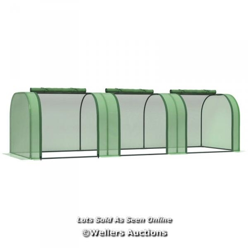 8039 - RRP: �39.99 - OUTSUNNY PE TUNNEL GREENHOUSE 100X 295CM / SEE IMAGE FOR ACCESSORIES, CONTENTS & CONDI... 